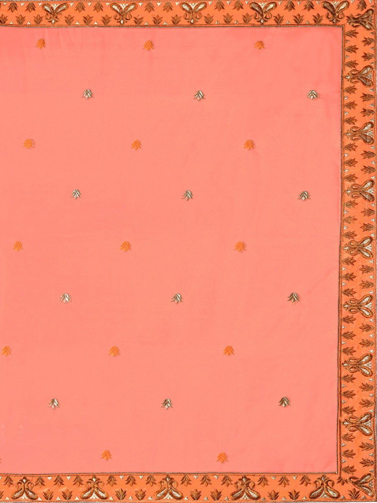 MIMOSA Women's Art Silk Semi-Stitched Lehenga with Unstitched Blouse and Dupatta