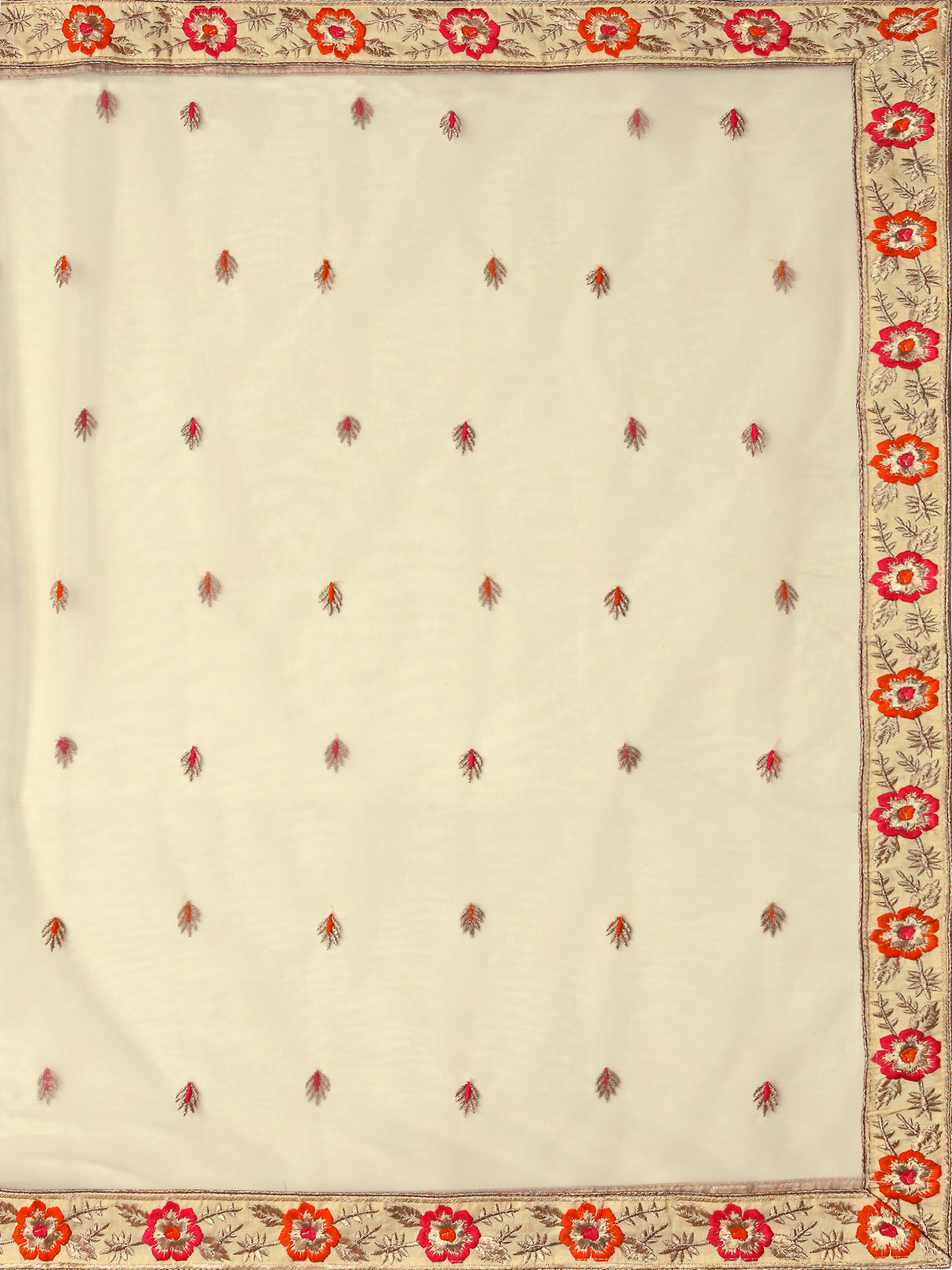 MIMOSA Women's Art Silk Semi-Stitched Lehenga with Unstitched Blouse and Dupatta