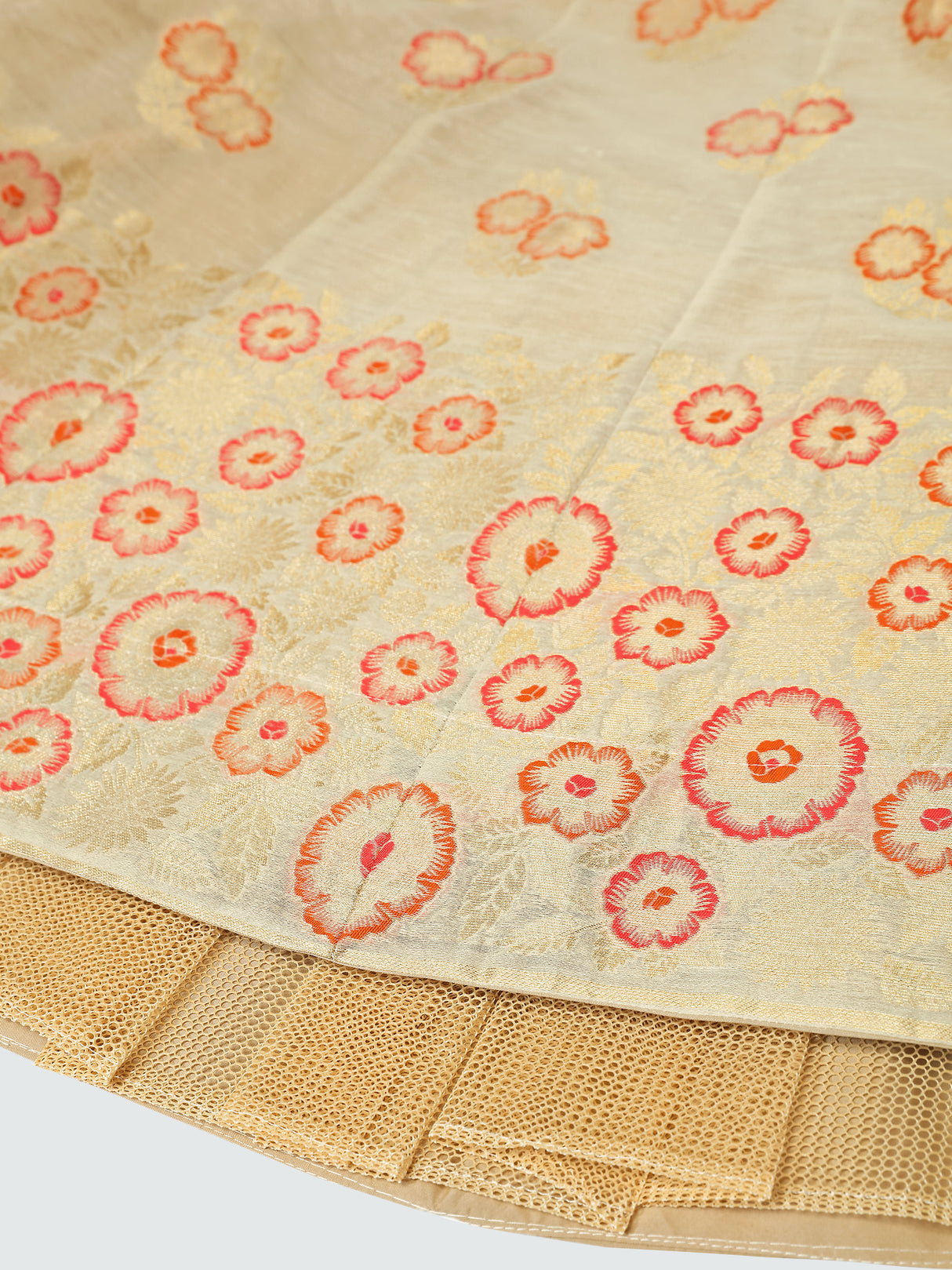 MIMOSA Women's Art Silk Semi-Stitched Lehenga with Unstitched Blouse and Dupatta