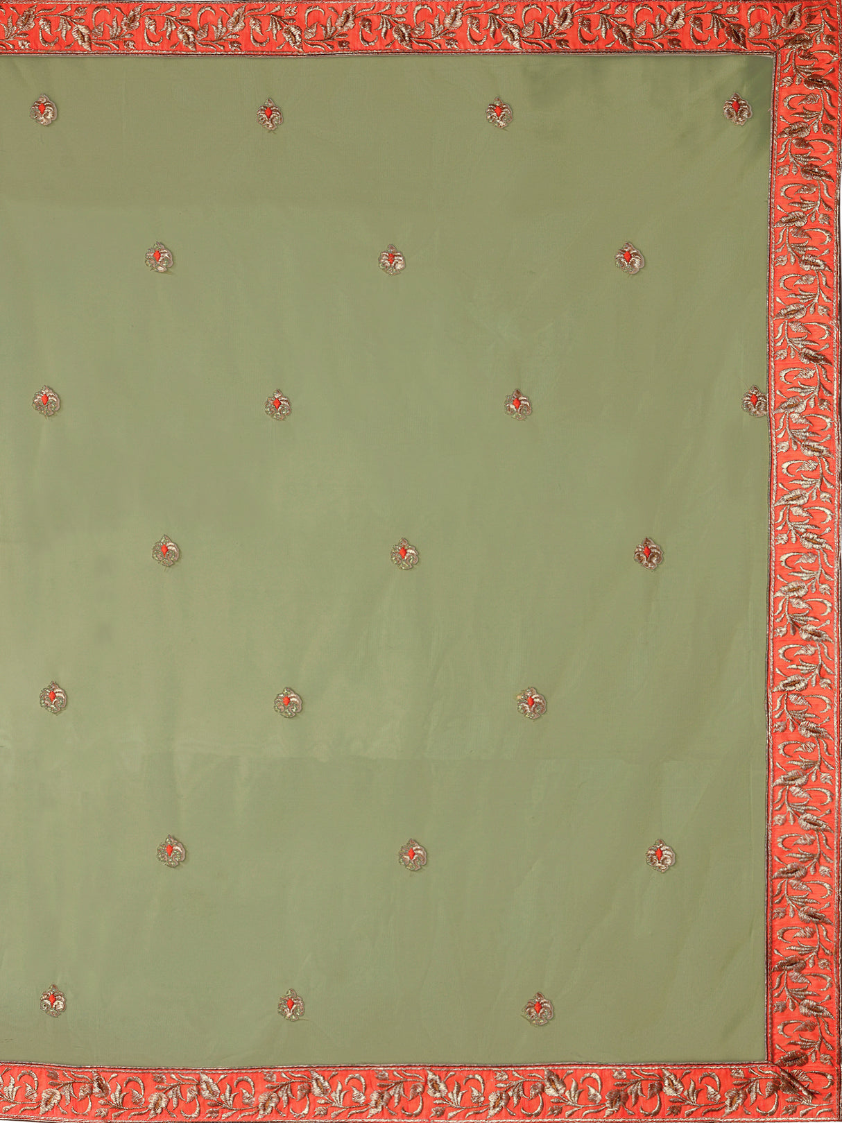 MIMOSA Women's Art Silk Semi-Stitched Lehenga with Unstitched Blouse and Dupatta