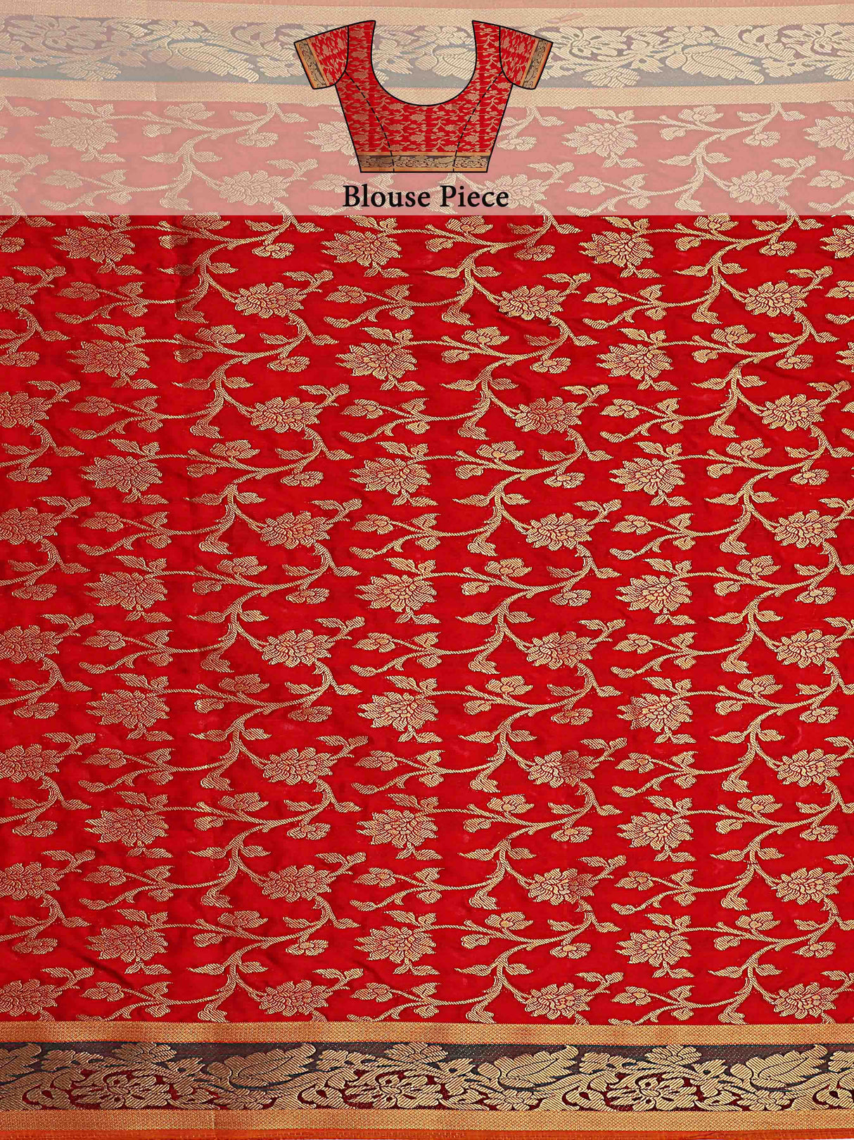 Mimosa Womens Art Silk Saree Kanjivaram Halfwhite Color