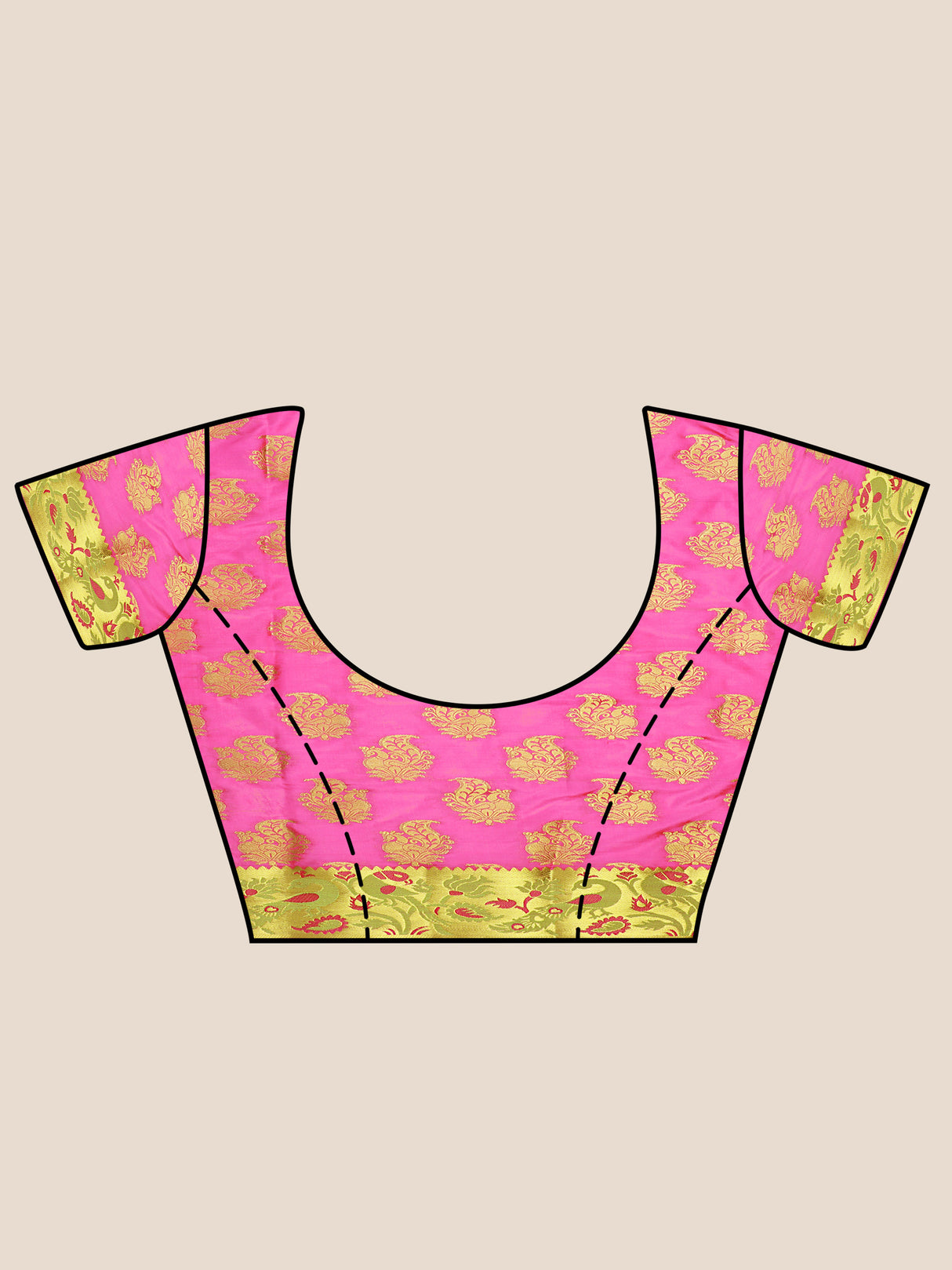 Mimosa Womens Art Silk Saree Kanjivaram Gajjari Color