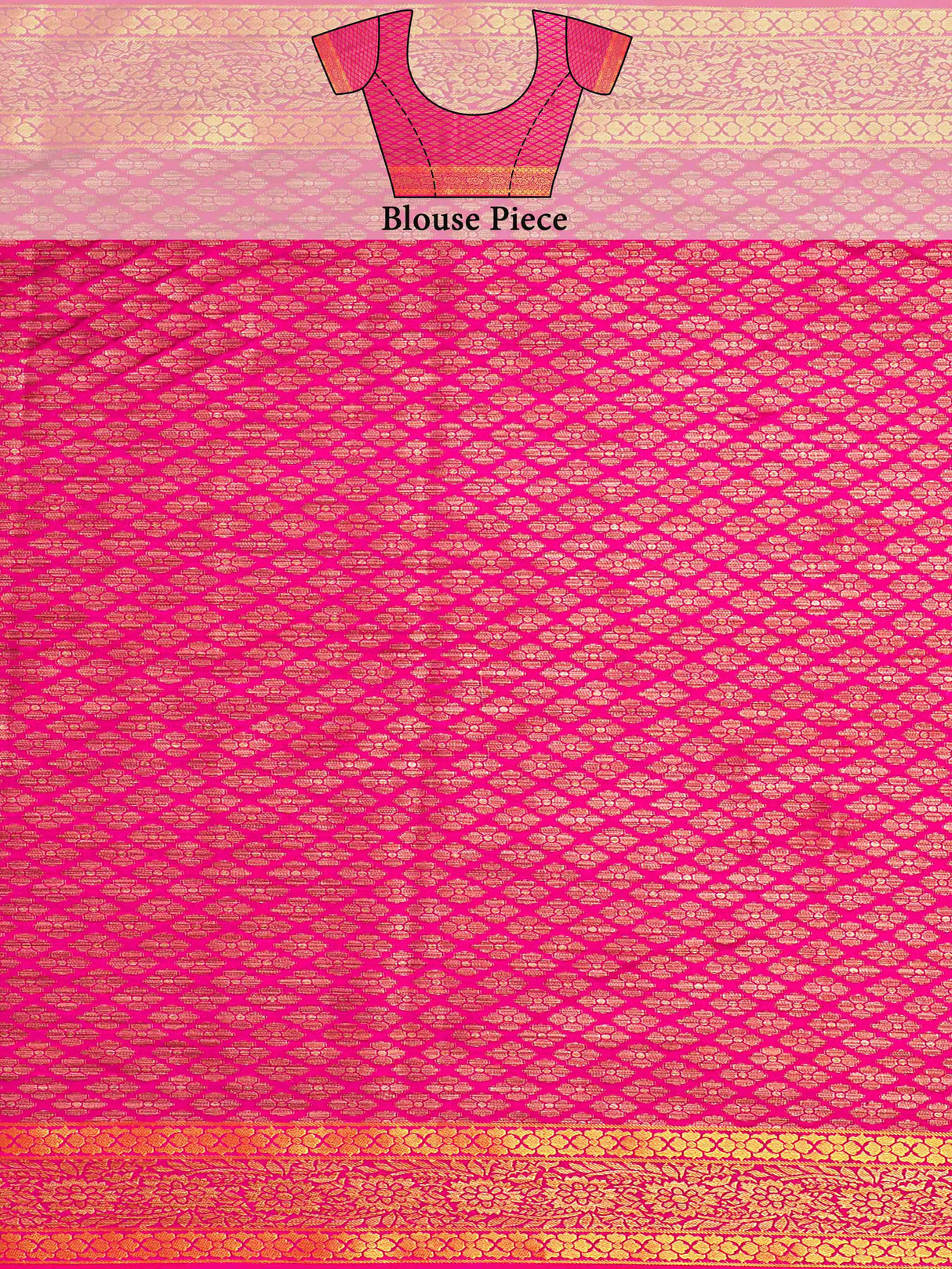 Mimosa Womens Art Silk Saree Kanjivaram Gajjari Color