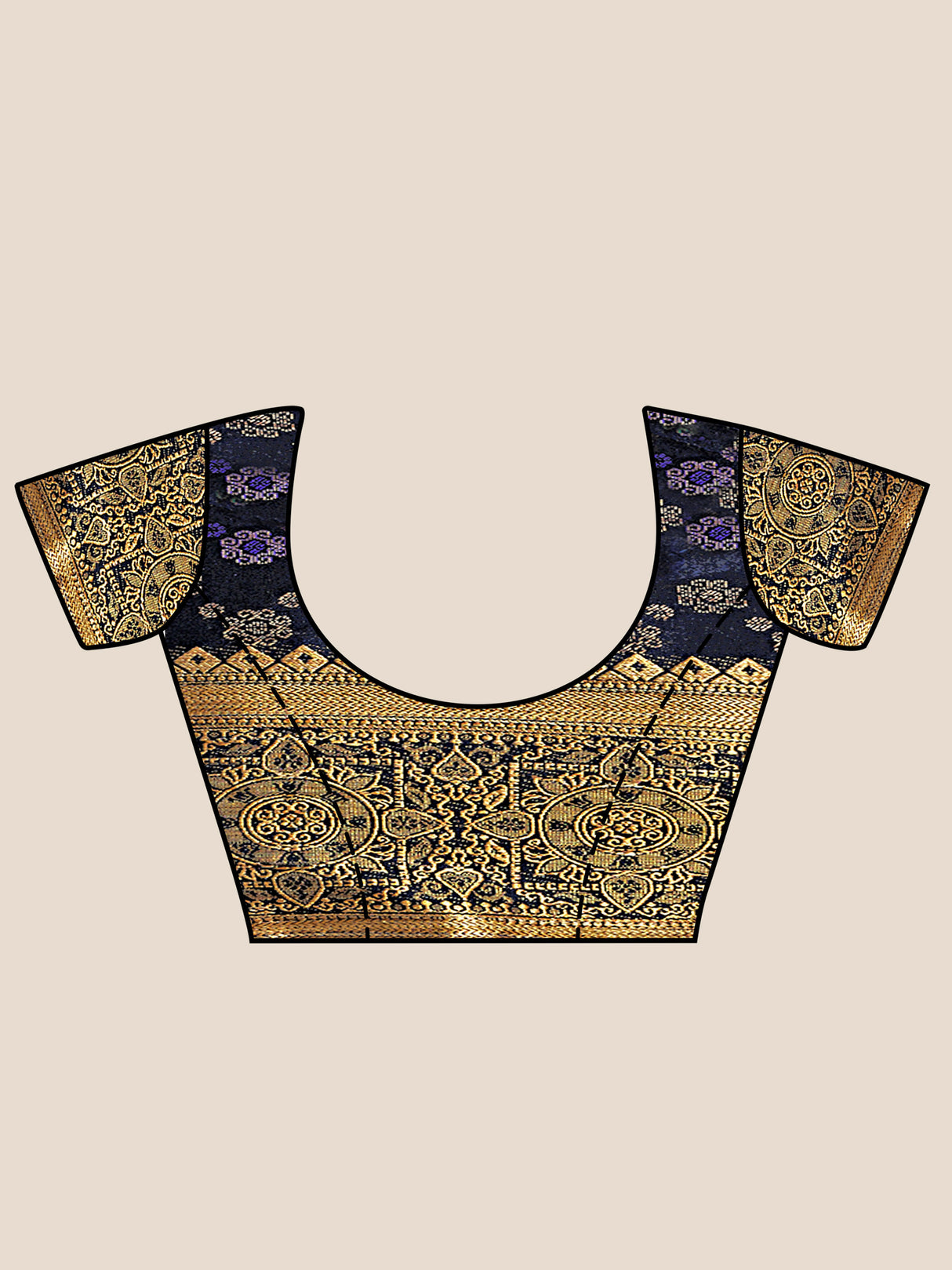 Mimosa Womens Art Silk Saree Kanjivaram style Rama Color