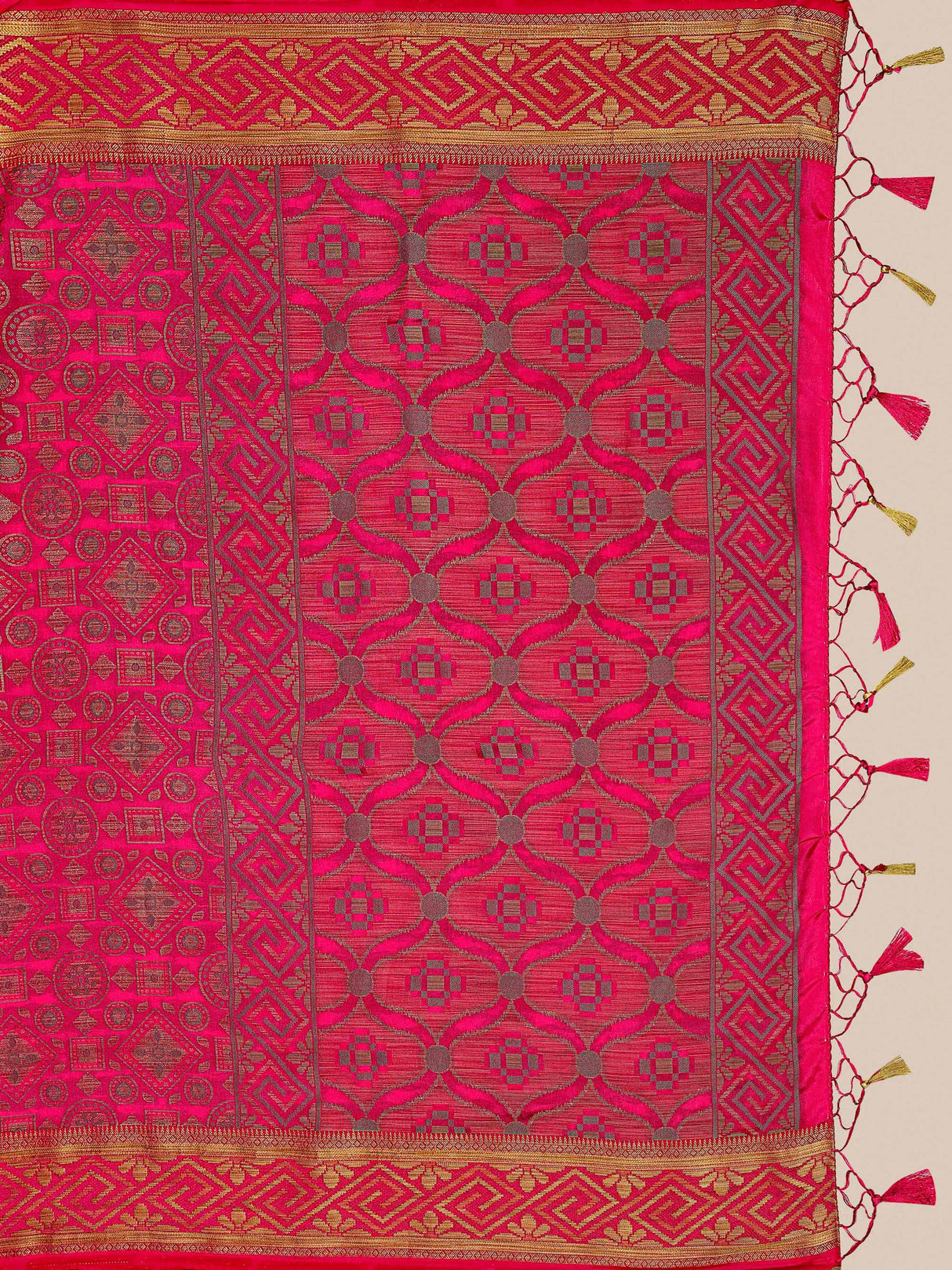 Mimosa Womens Art Silk Saree Kanjivaram Gajjari Color