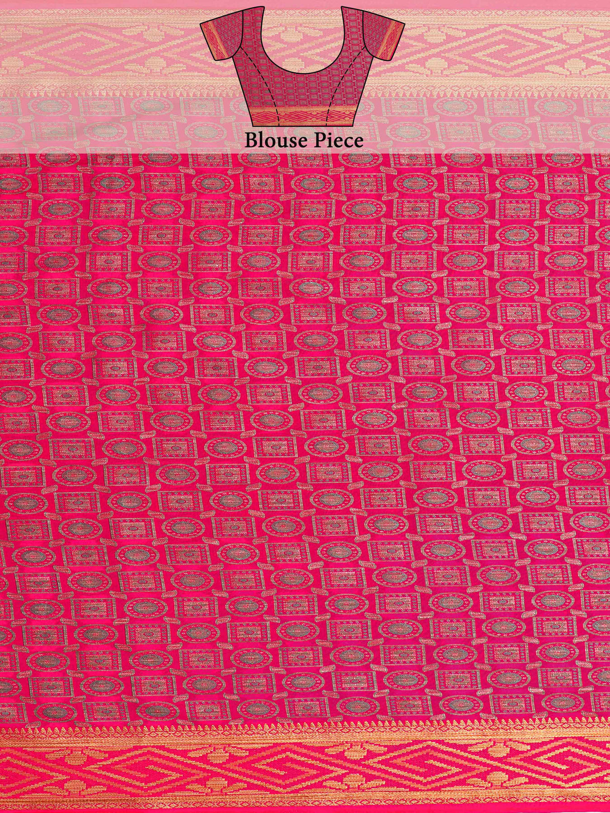 Mimosa Womens Art Silk Saree Kanjivaram Gajjari Color