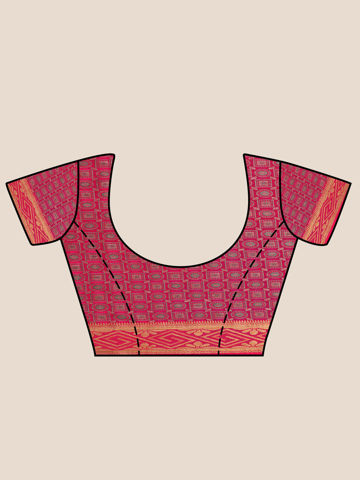 Mimosa Womens Art Silk Saree Kanjivaram Gajjari Color