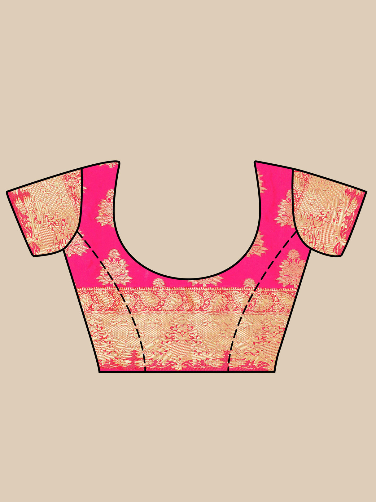 Mimosa Womens Art Silk Saree Kanjivaram Gajjari Color