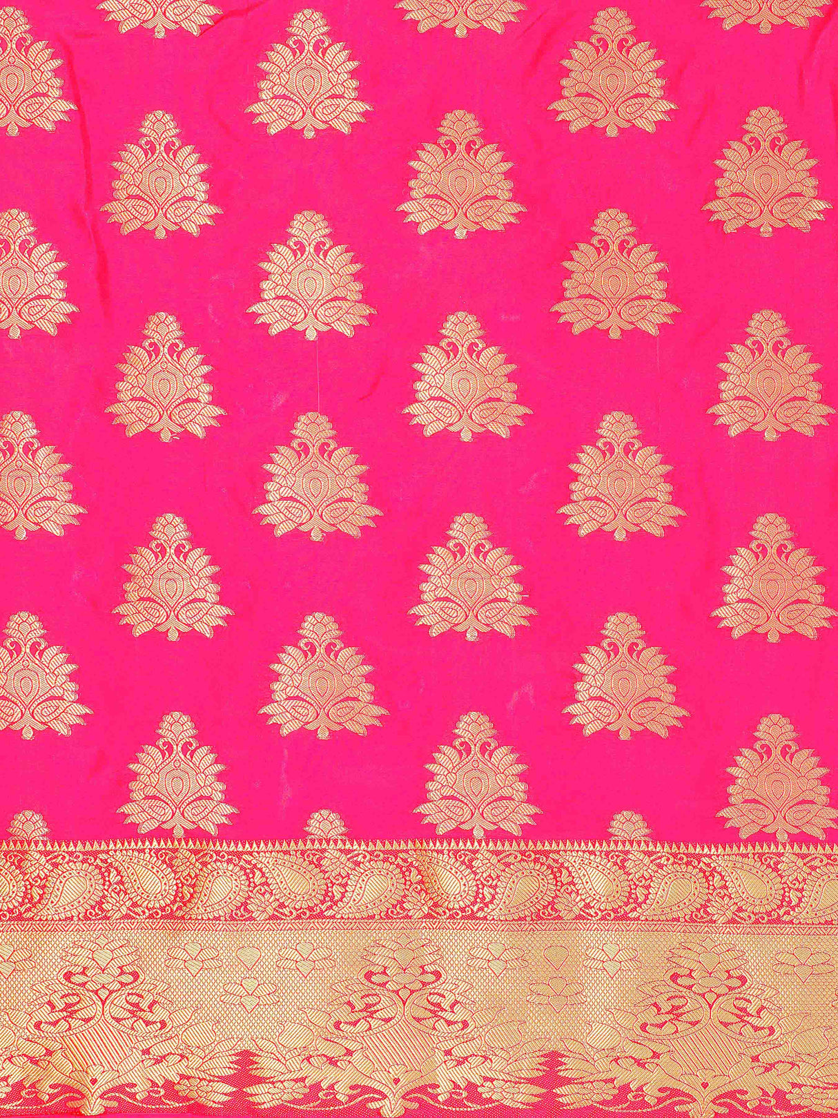 Mimosa Womens Art Silk Saree Kanjivaram Gajjari Color