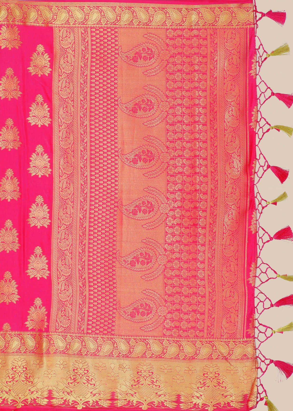 Mimosa Womens Art Silk Saree Kanjivaram Gajjari Color
