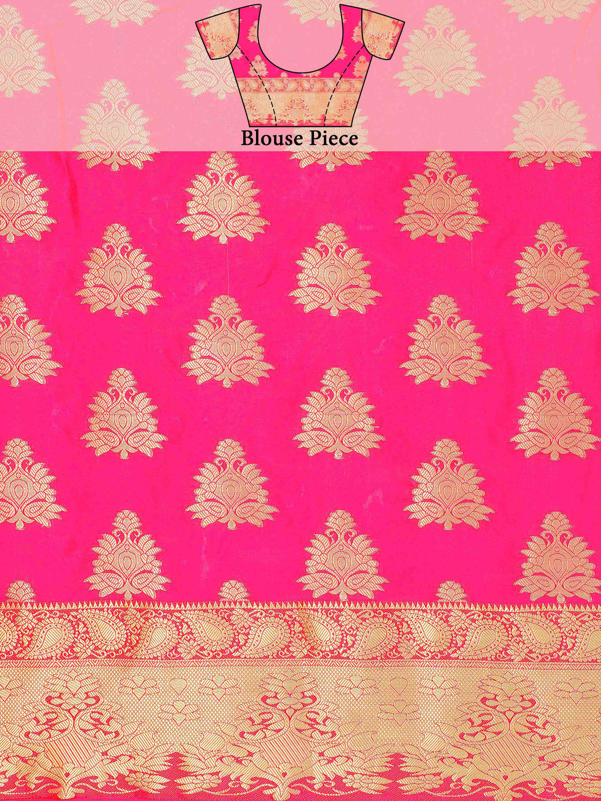 Mimosa Womens Art Silk Saree Kanjivaram Gajjari Color