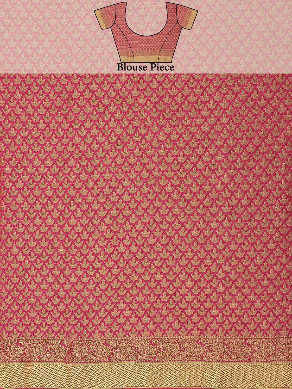 Mimosa Womens Art Silk Saree Kanjivaram Gajjari Color