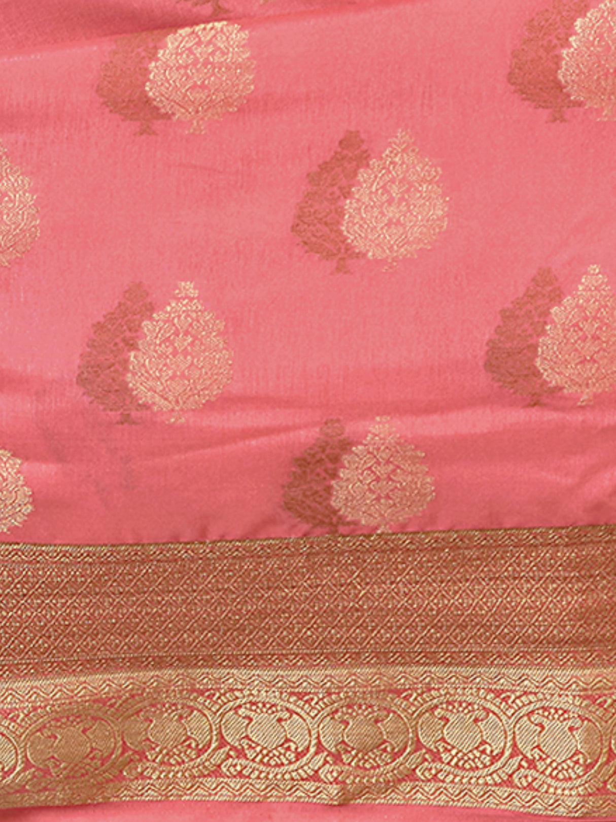 Mimosa Womens Art Silk Saree Kanjivaram Gajjari Color