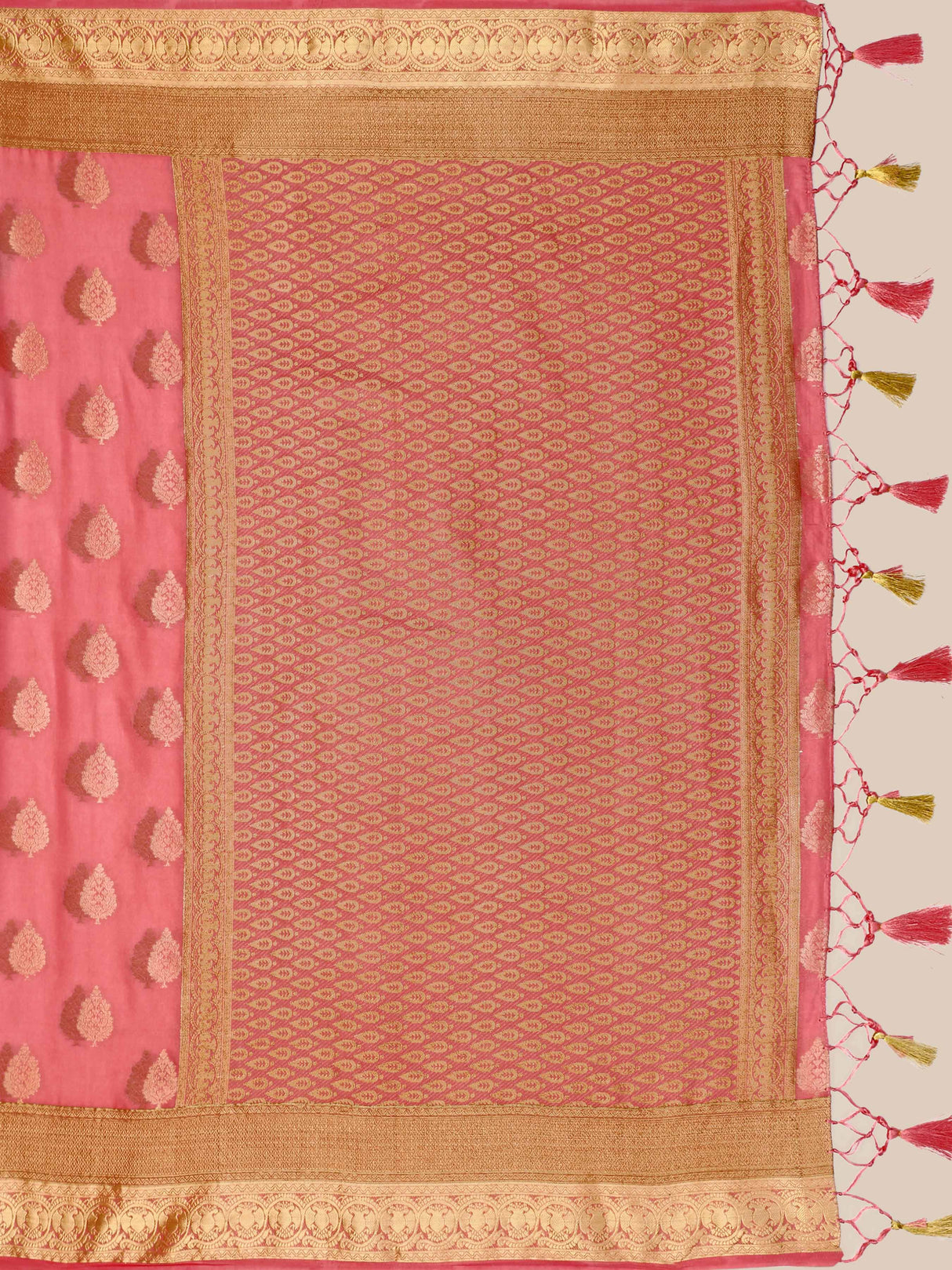 Mimosa Womens Art Silk Saree Kanjivaram Gajjari Color