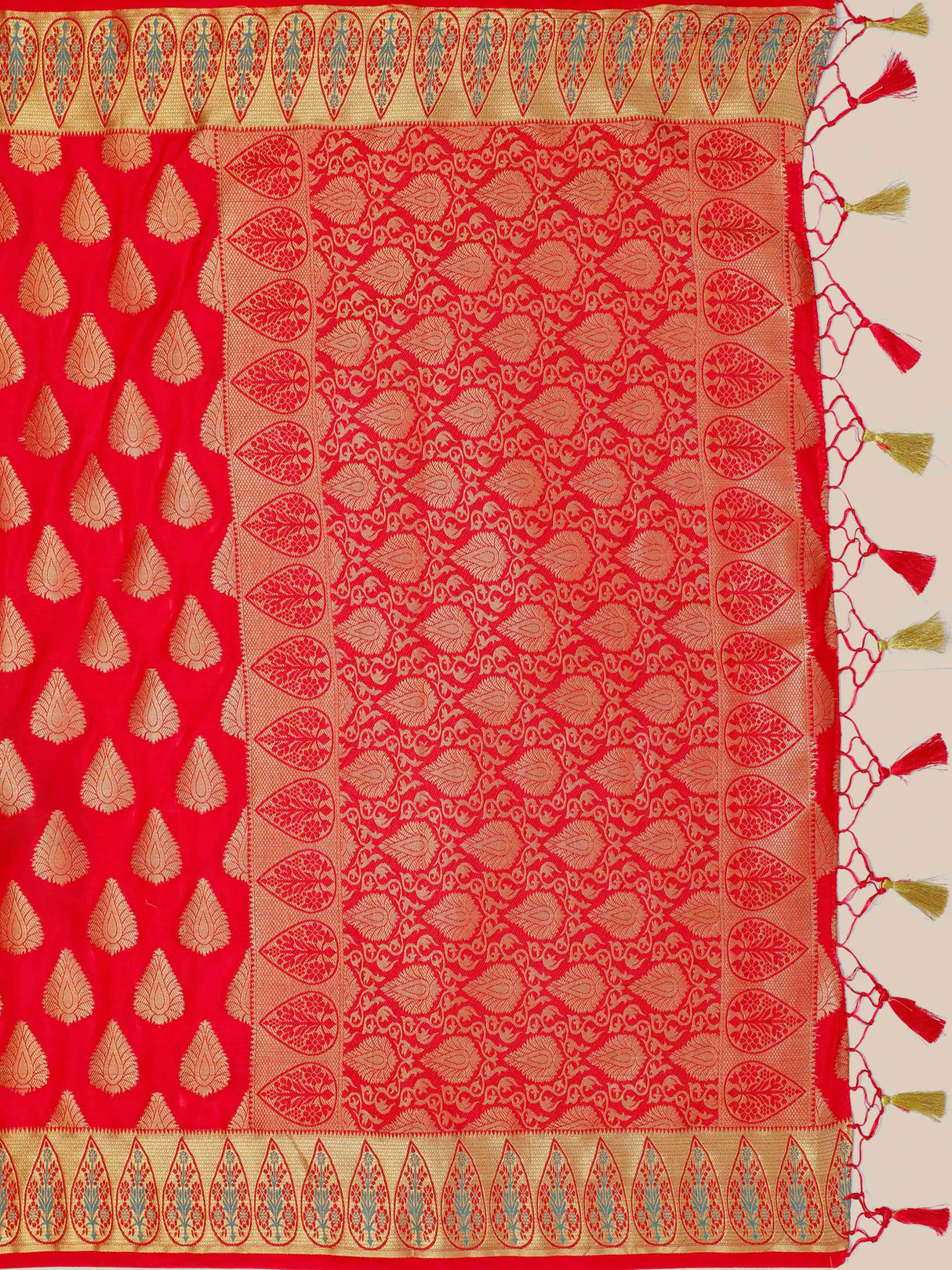 Mimosa Womens Art Silk Saree Kanjivaram Strawberry Color