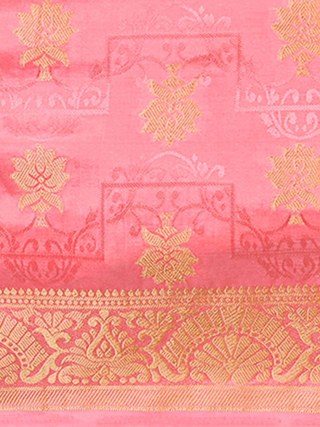 Mimosa Womens Art Silk Saree Kanjivaram Gajjari Color