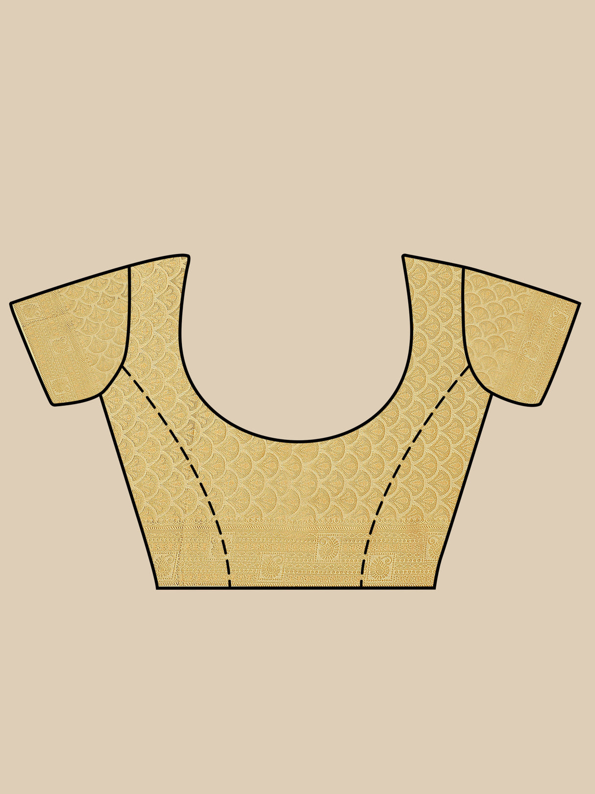 Mimosa Womens Art Silk Saree Kanjivaram Halfwhite Color