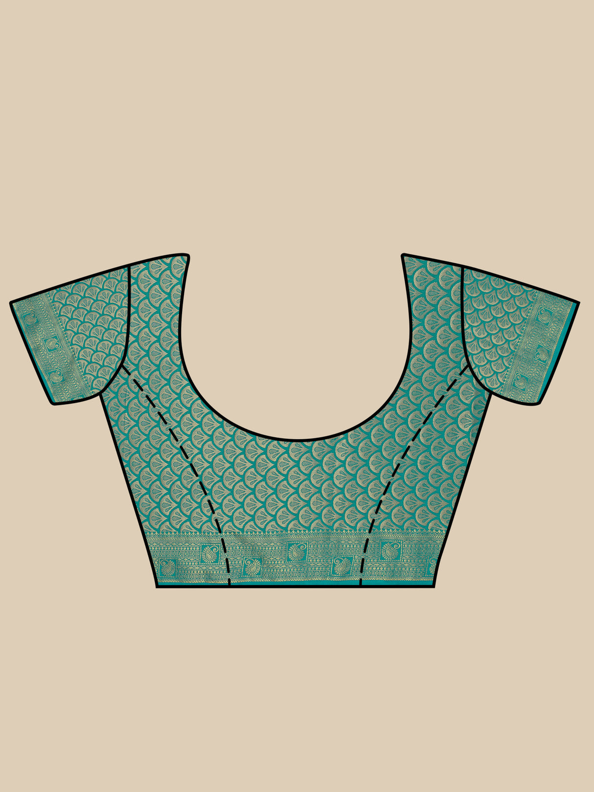 Mimosa Womens Art Silk Saree Kanjivaram Saffire Color