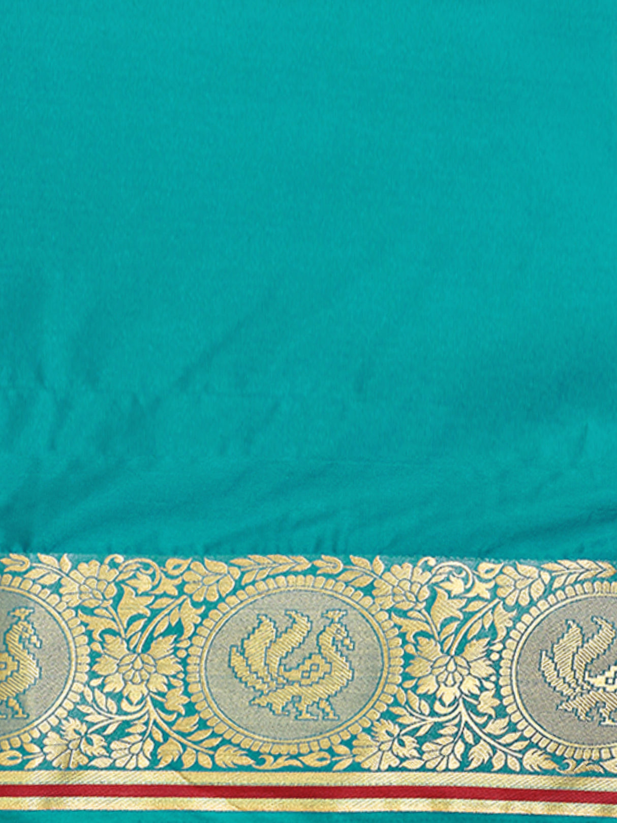 Mimosa Womens Crepe Saree Mysore Silk Saffire Color