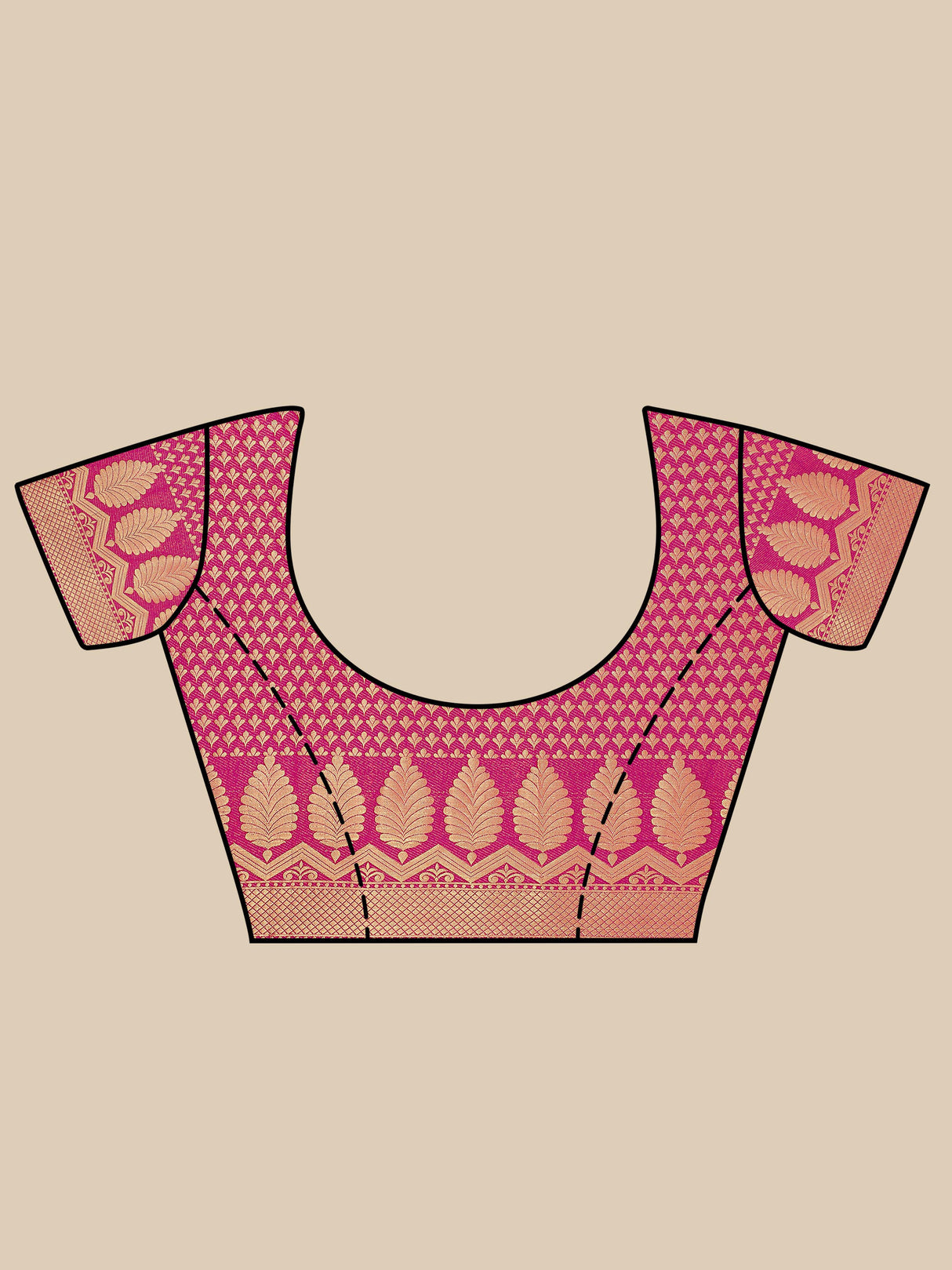 Mimosa Womens Crepe Saree Mysore Silk Gold Color