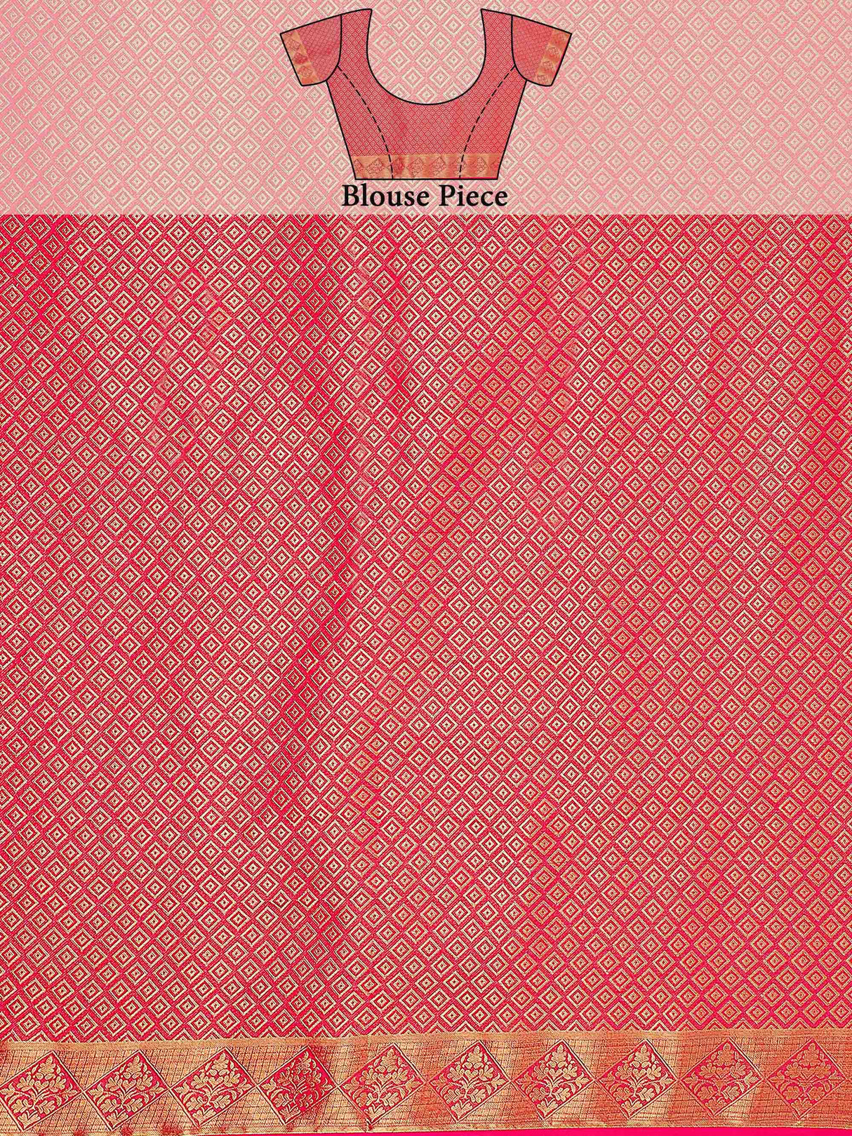 Mimosa Womens Crepe Saree Mysore Silk Gajjari Color