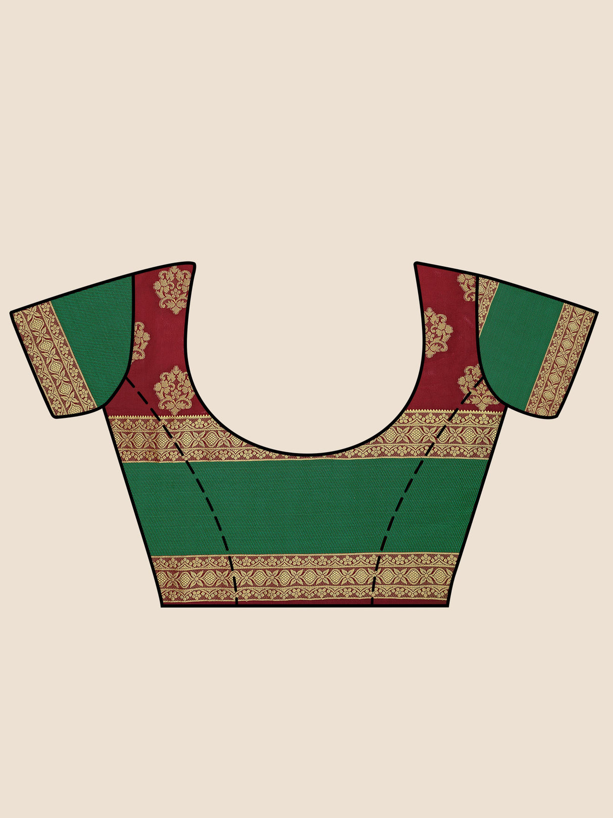 Mimosa Womens Art Silk Saree Kanjivaram Halfwhite Color