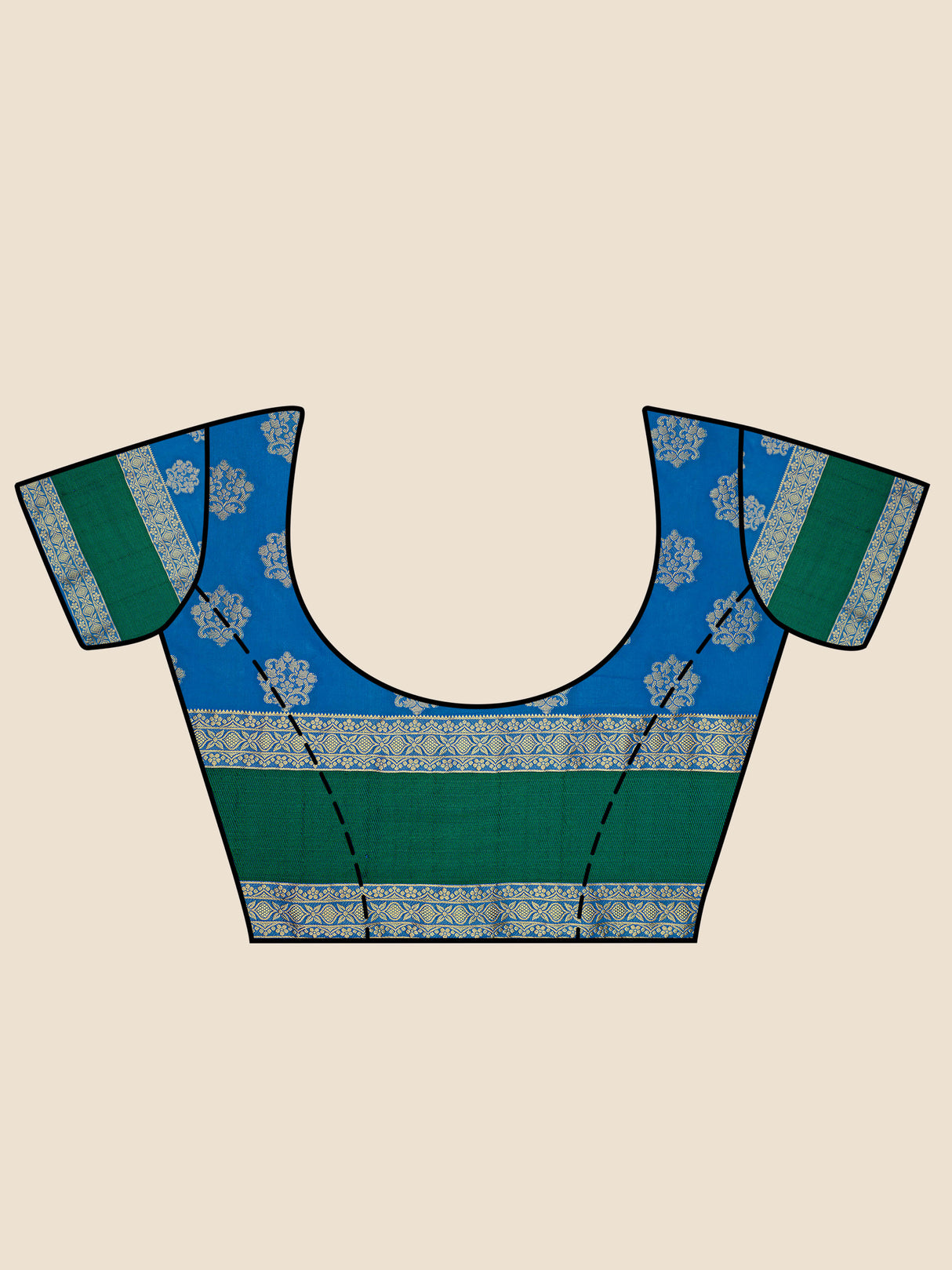 Mimosa Womens Art Silk Saree Kanjivaram Peach Color