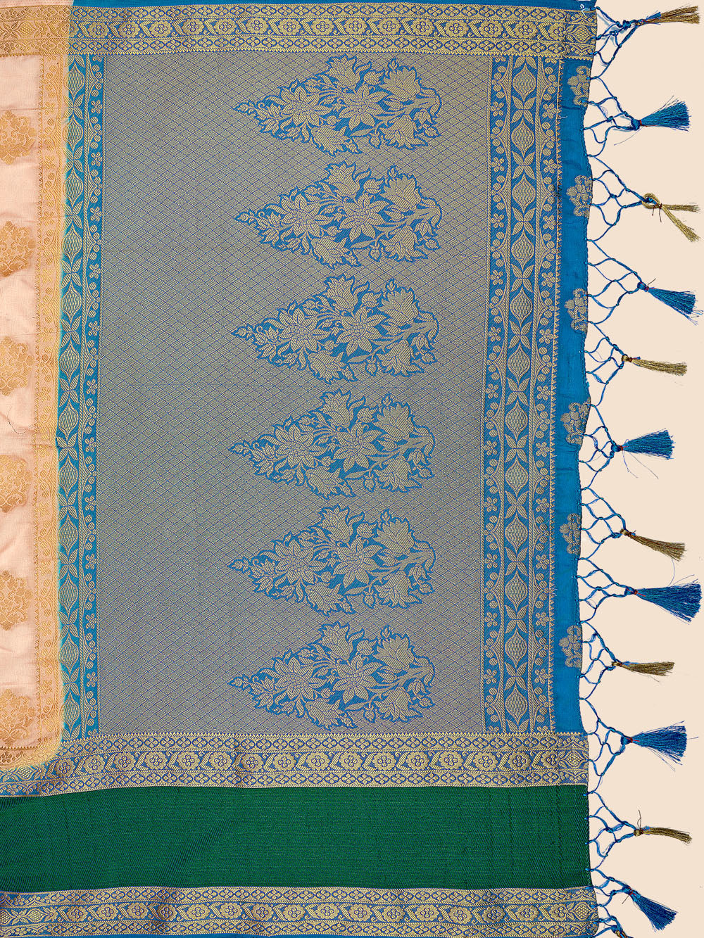 Mimosa Womens Art Silk Saree Kanjivaram Peach Color