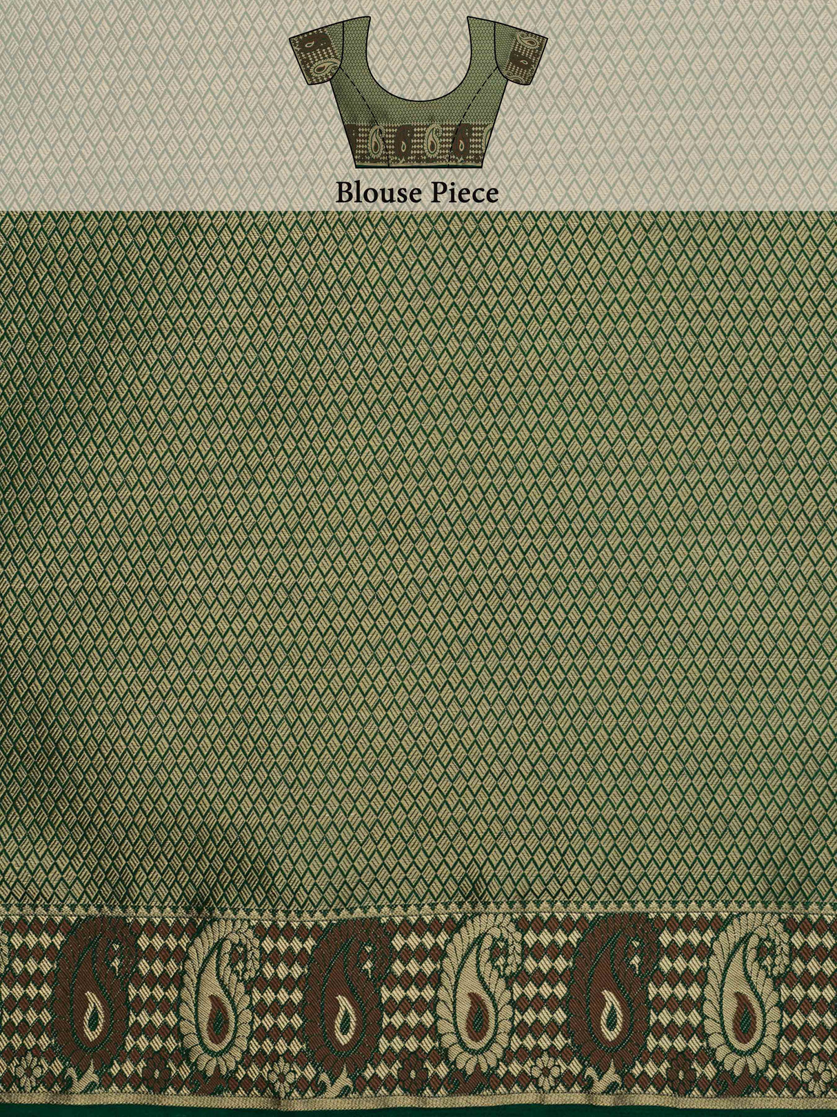 Mimosa Womens Art Silk Saree Kanjivaram Green Color