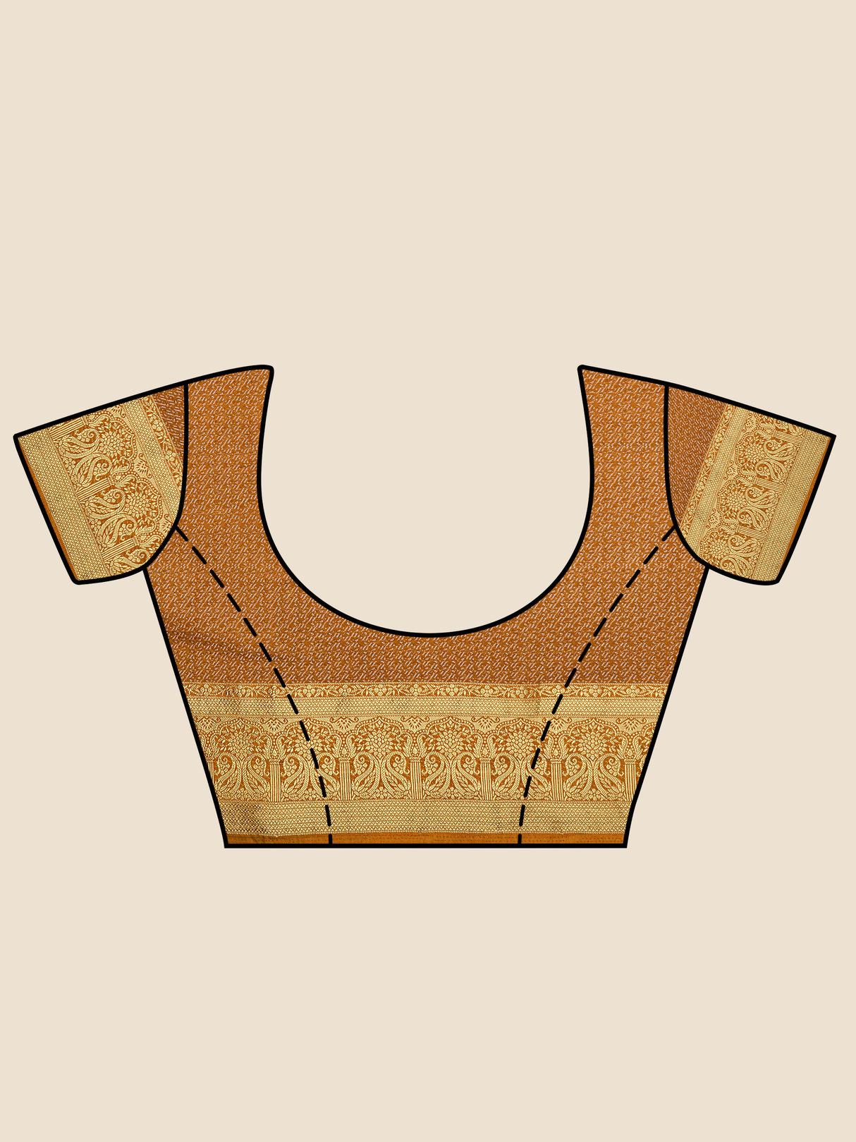 Mimosa Womens Art Silk Saree Kanjivaram Mustard Color