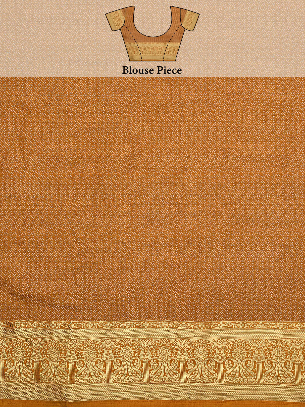 Mimosa Womens Art Silk Saree Kanjivaram Mustard Color