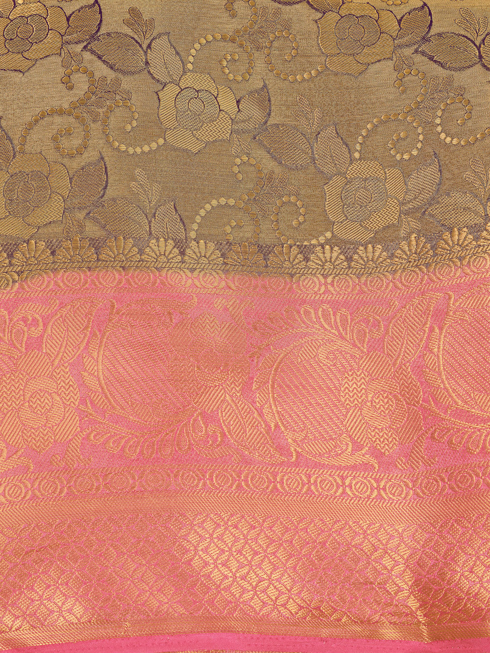 Mimosa Womens Art Silk Saree Kanjivaram Navy Blue Color