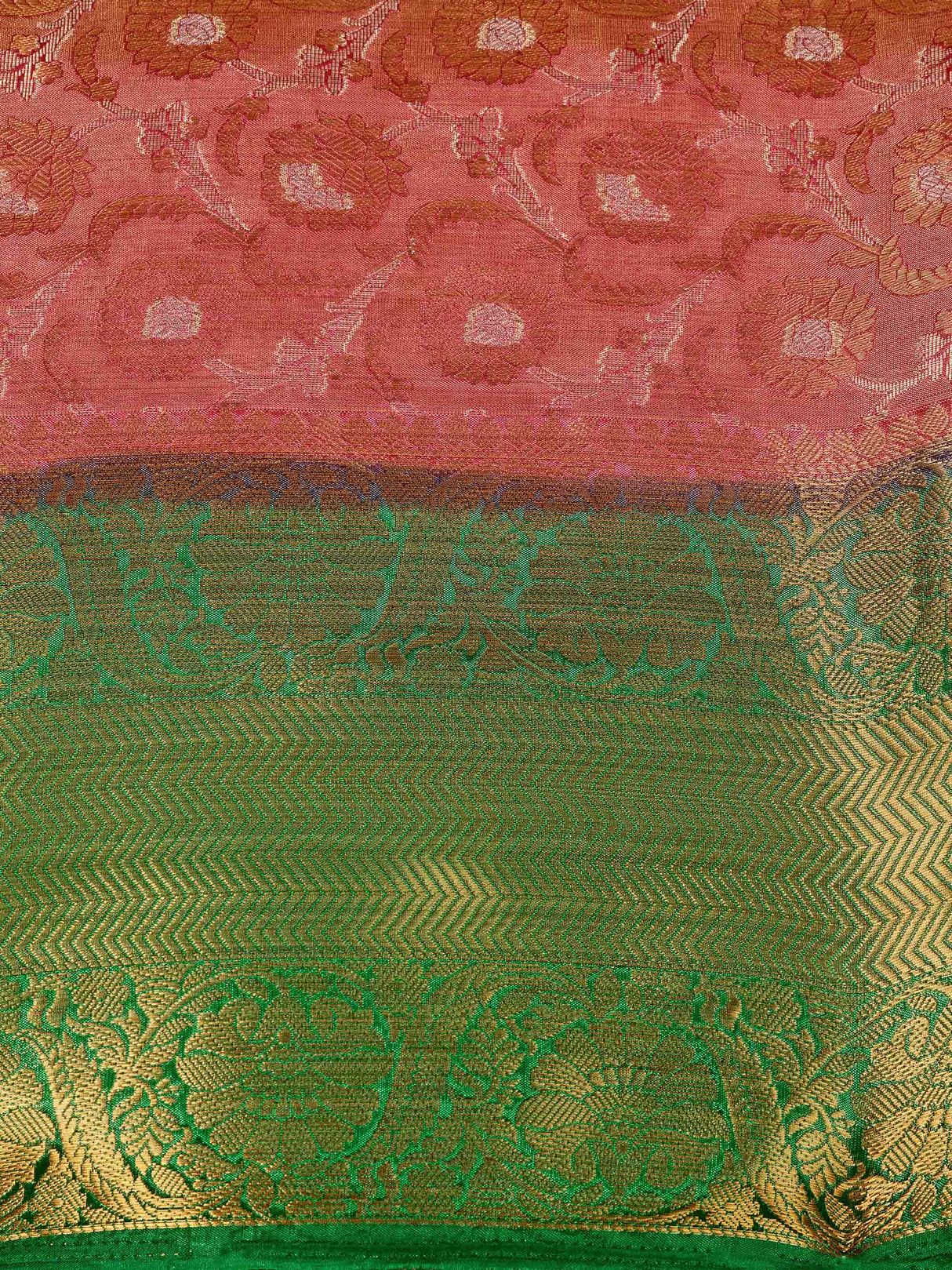 Mimosa Womens Art Silk Saree Kanjivaram Rani Color