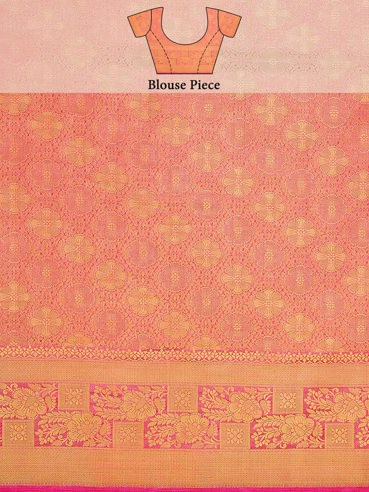 Mimosa Womens Art Silk Saree Kanjivaram Rama Color