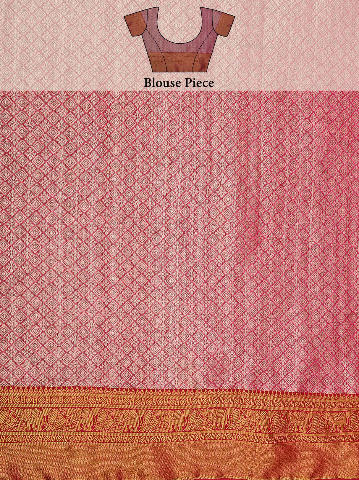 Mimosa Womens Art Silk Saree Kanjivaram Gold Color