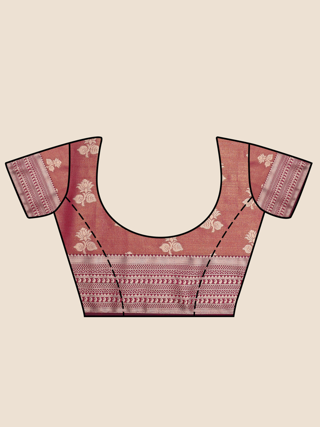 Mimosa Womens Art Silk Saree Kanjivaram Olive Color