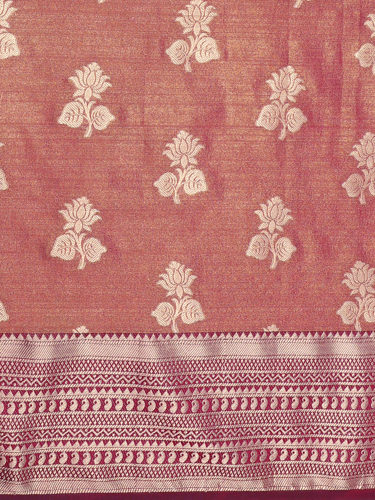 Mimosa Womens Art Silk Saree Kanjivaram Olive Color