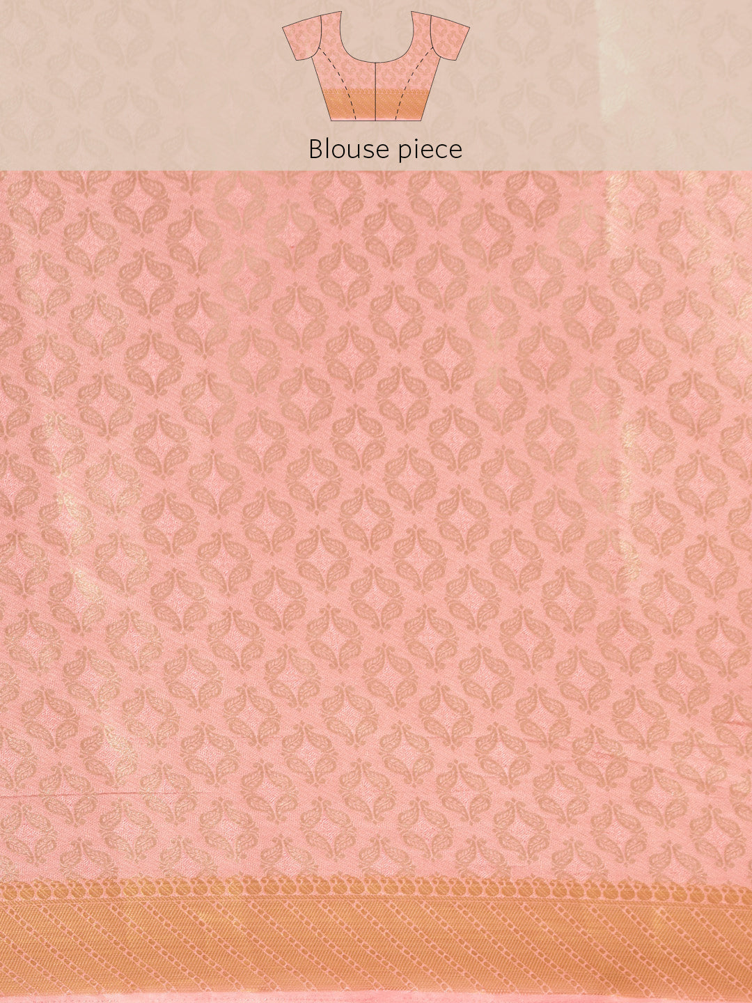 Mimosa Womens Art Silk Saree Kanjivaram Pink Color