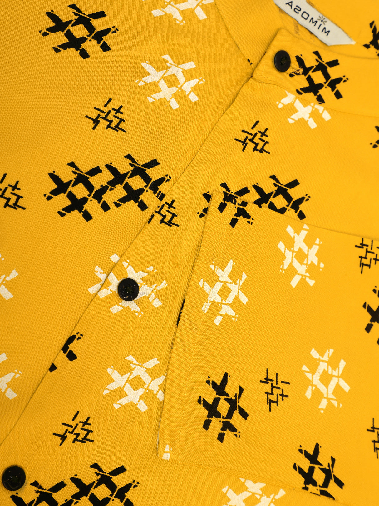 Mimosa Mustard Yellow Color Printed Straight Kurta