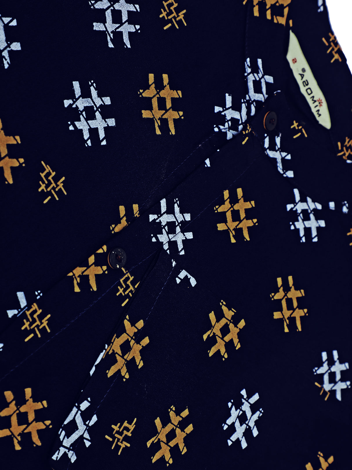 Mimosa Navy Blue Color Printed Straight Kurta