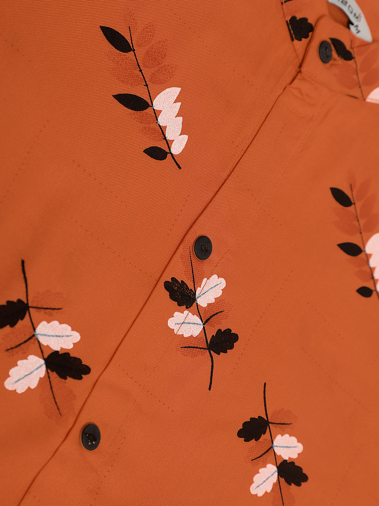 Mimosa Rust Color Printed Straight Kurta