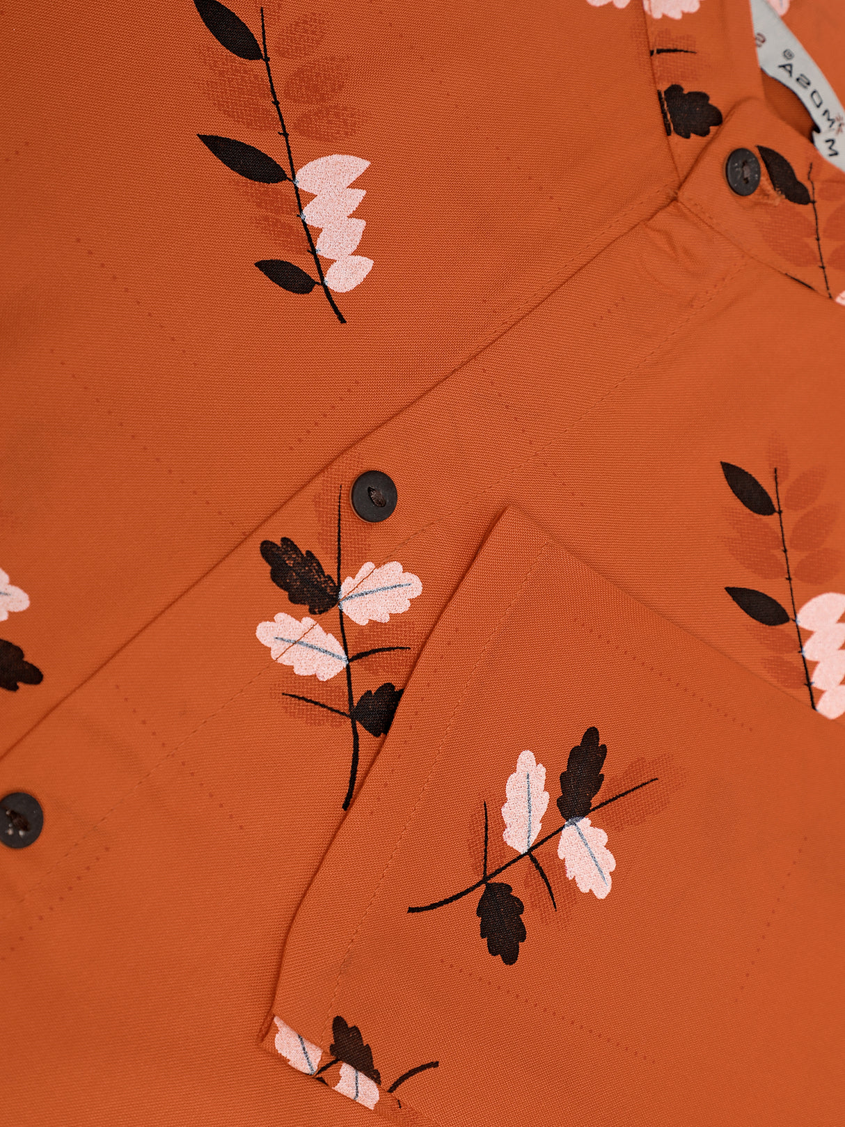 Mimosa Rust Color Printed Straight Kurta