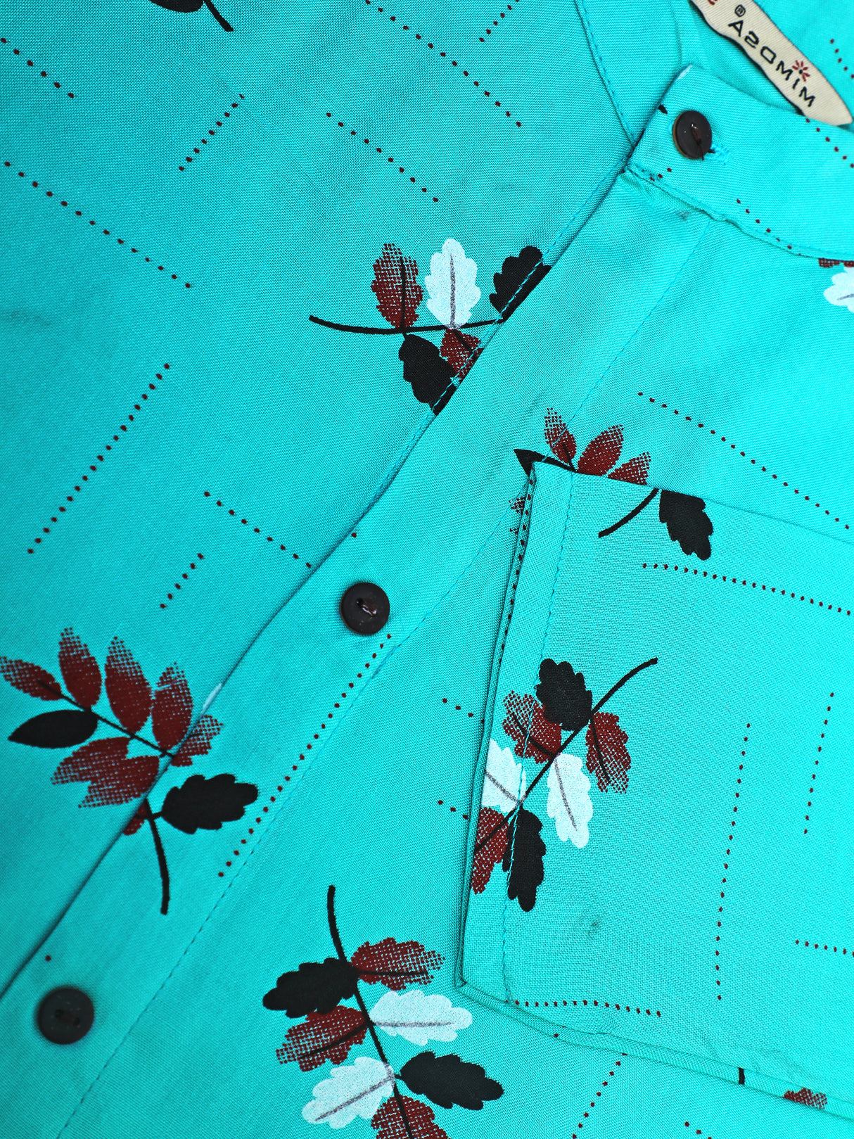 Mimosa Turquoise Blue Color Printed Straight Kurta