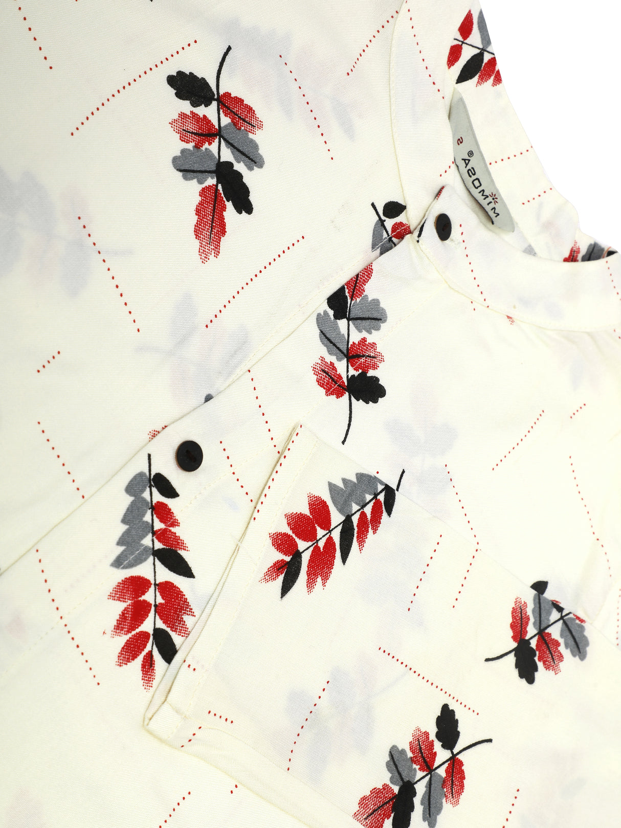 Mimosa White Color Printed Straight Kurta