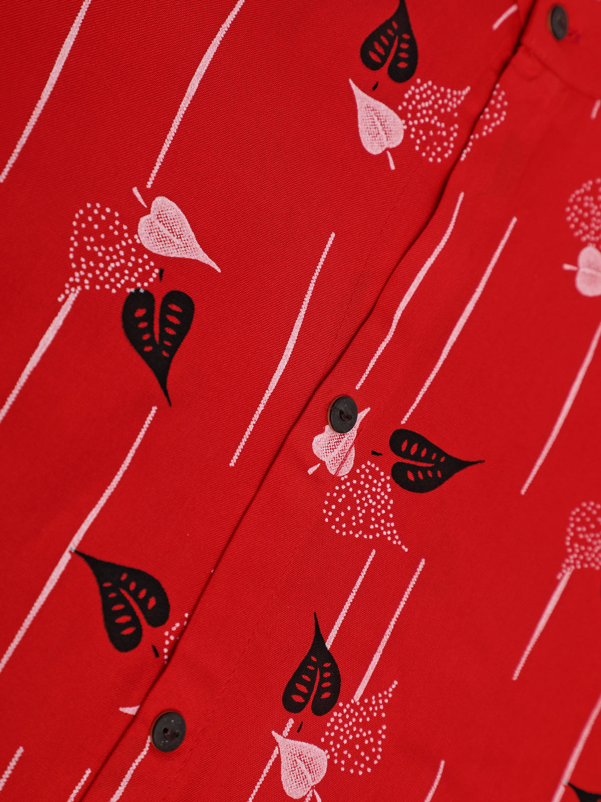 Mimosa Red Color Printed Straight Kurta