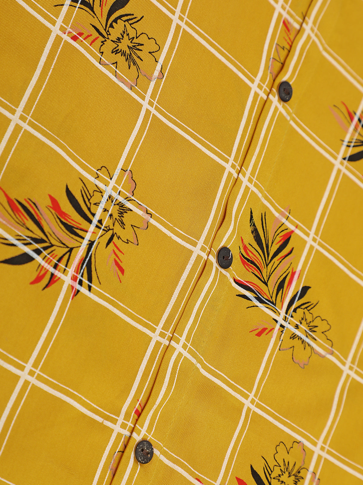 Mimosa Mustard Yellow Color Printed Straight Kurta