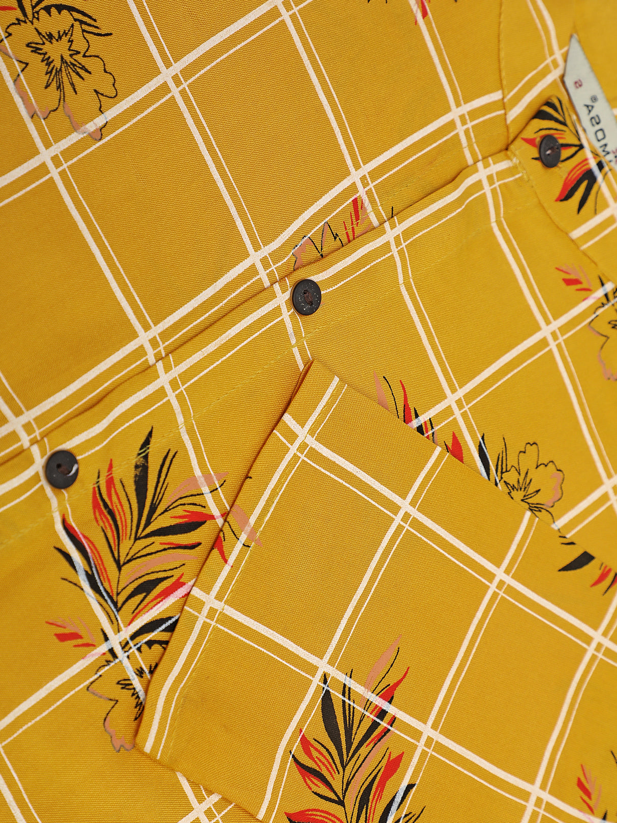 Mimosa Mustard Yellow Color Printed Straight Kurta