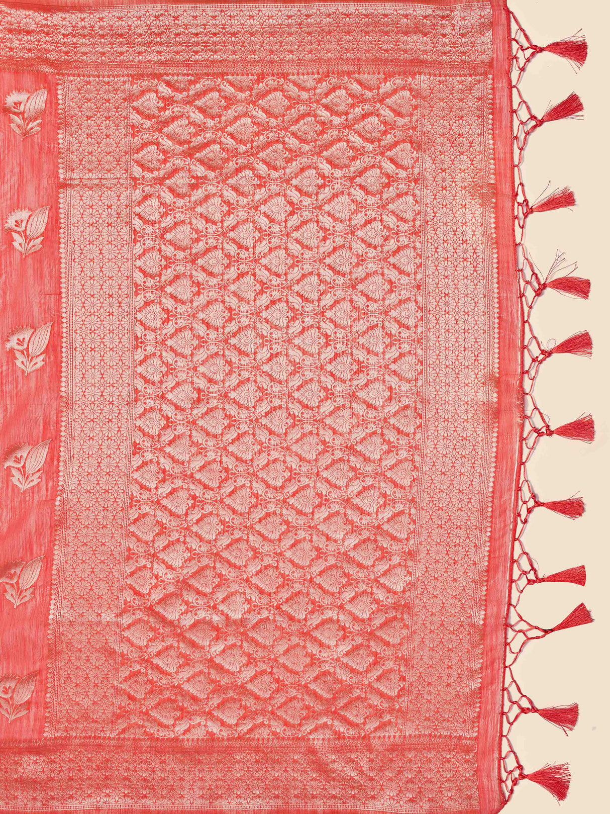 Mimosa Women's Woven Design Banarasi Poly Cotton Saree With Blouse Piece : SA00001060GJ