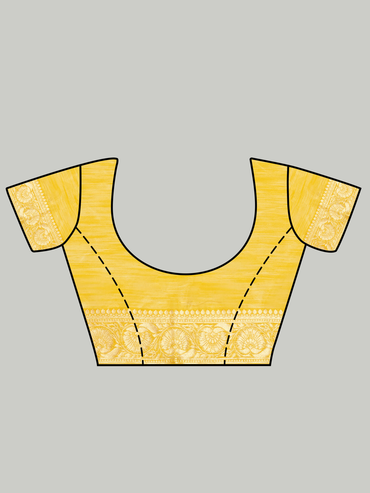 Mimosa Women's Woven Design Banarasi Style Poly Cotton Saree With Blouse Piece : SA00001077GD