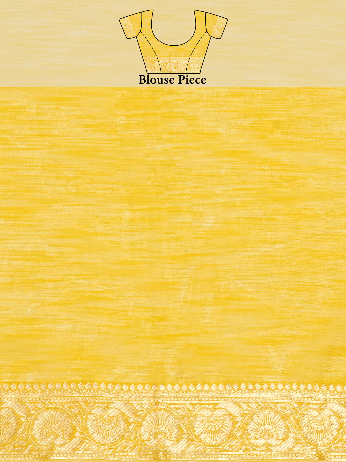 Mimosa Women's Woven Design Banarasi Style Poly Cotton Saree With Blouse Piece : SA00001077GD